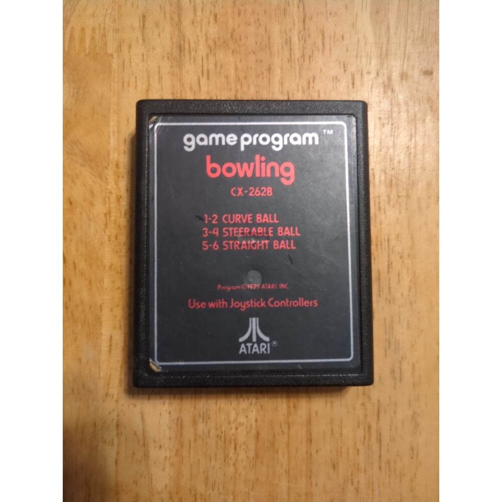 Atari 2600 Game Tested and Working Text Bowling